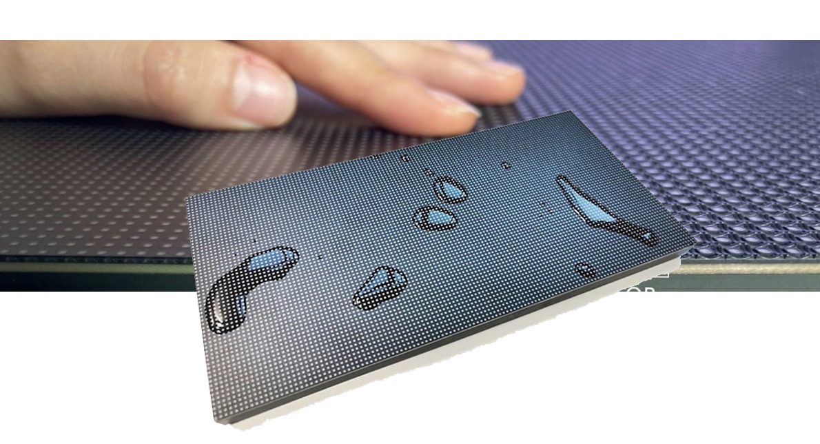 GOB-beschermd LED-oppervlak met waterafstotende coating