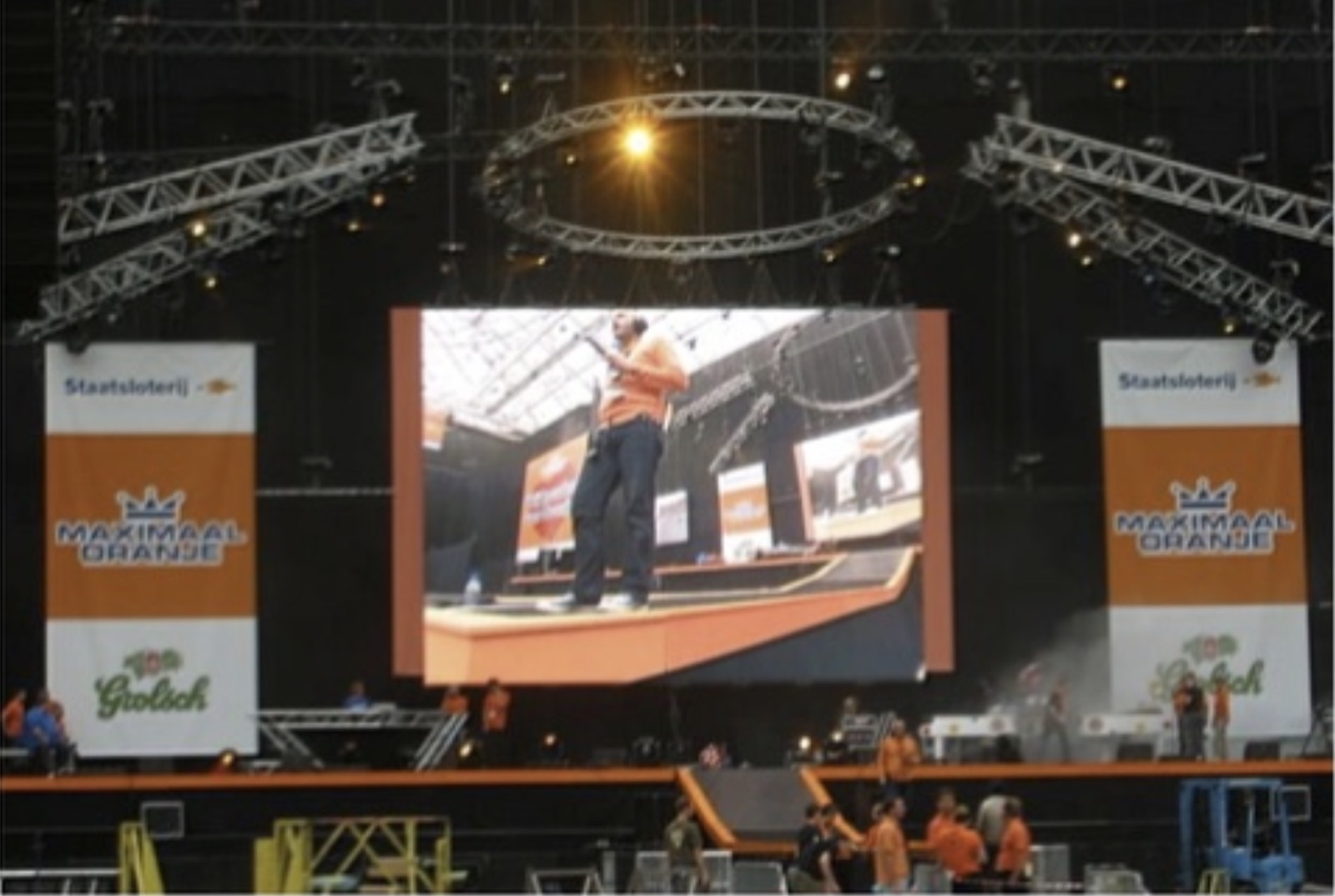 LED-schermen tijdens een concert