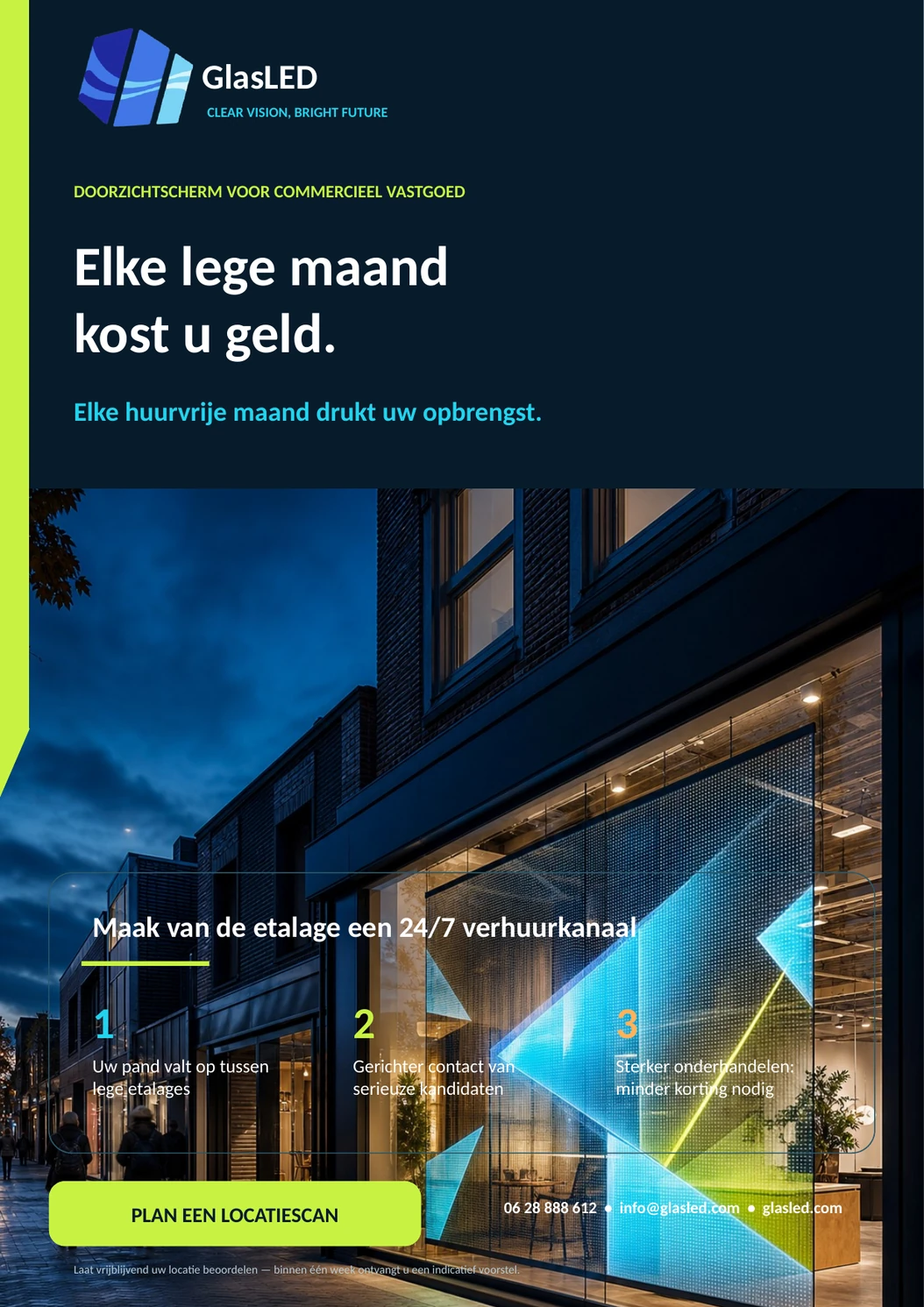 ShopFront voor commercieel vastgoed